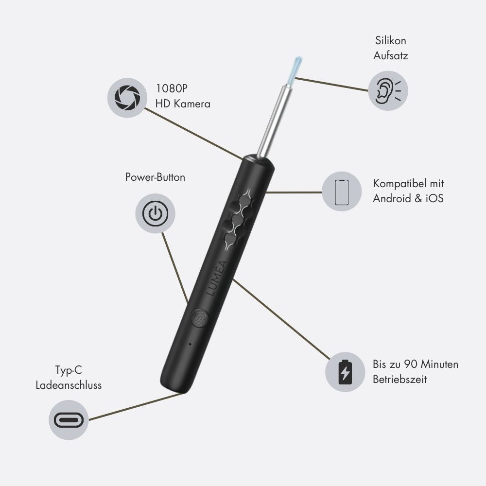 LUMEA® - Ohrenreiniger mit HD-Kamera